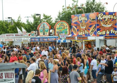 Crowds and stalls at 4th Fest